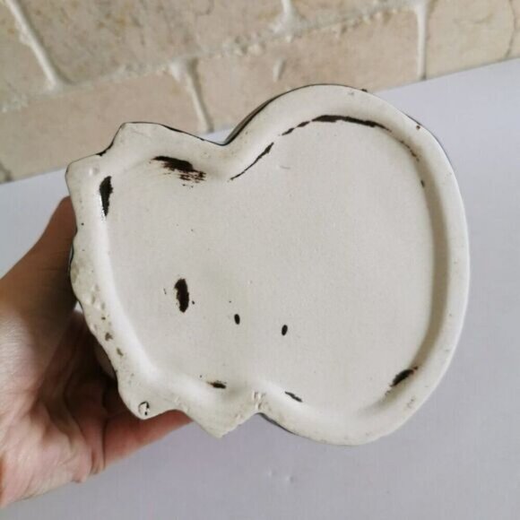 Vintage Pair of Geese Ceramic Drip Glaze Ashtray, MCM Birds Tobacciana - Picture 7 of 10